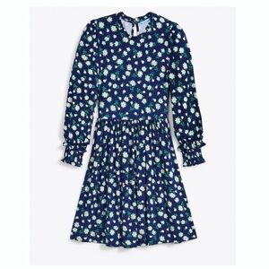 Draper James Kitty Dress in Nassau Navy Multi Magnolia M
